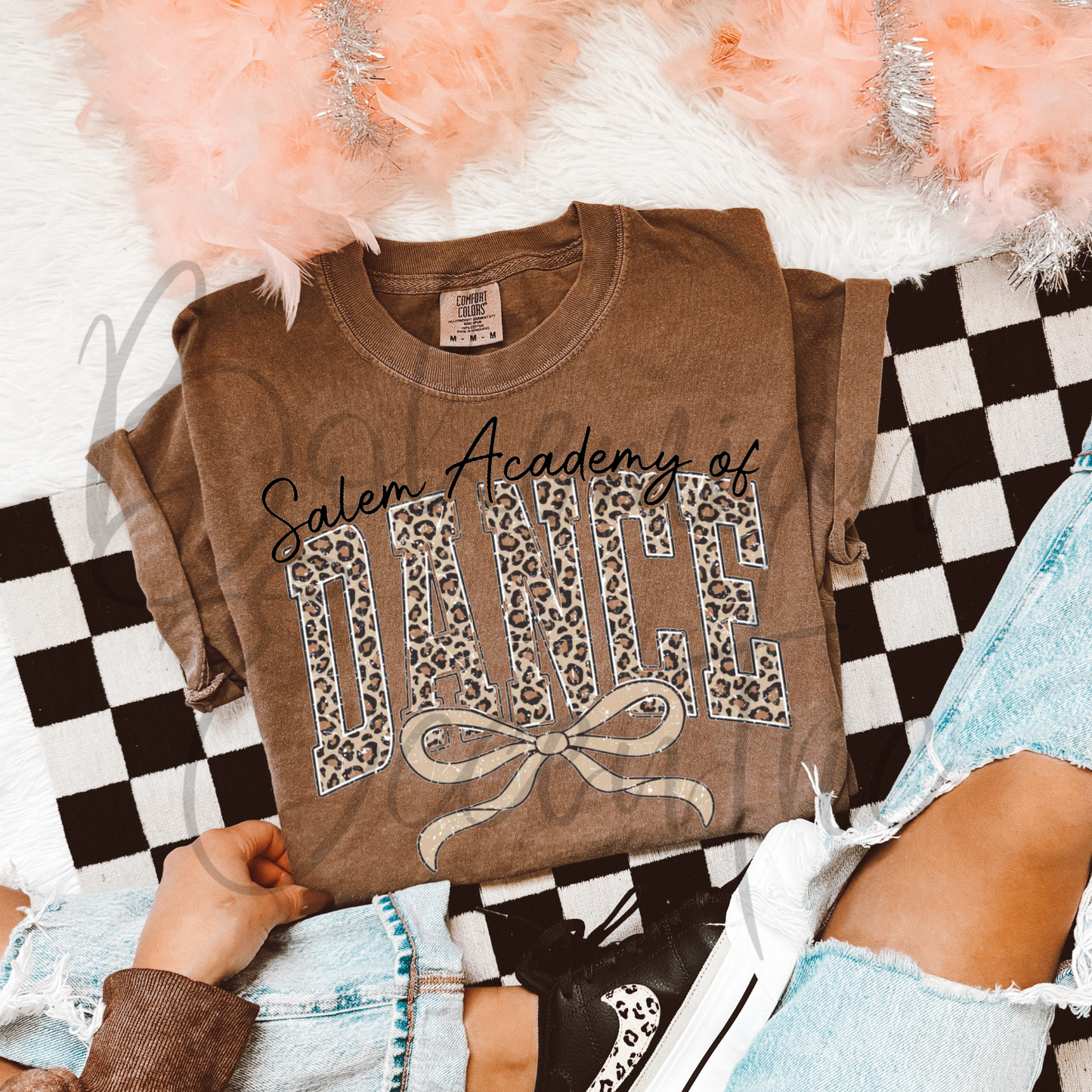 Leopard Print Bow Dance Tee