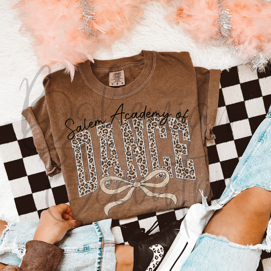Leopard Print Bow Dance Tee